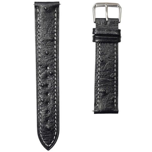 12A - Black Genuine Leather strap