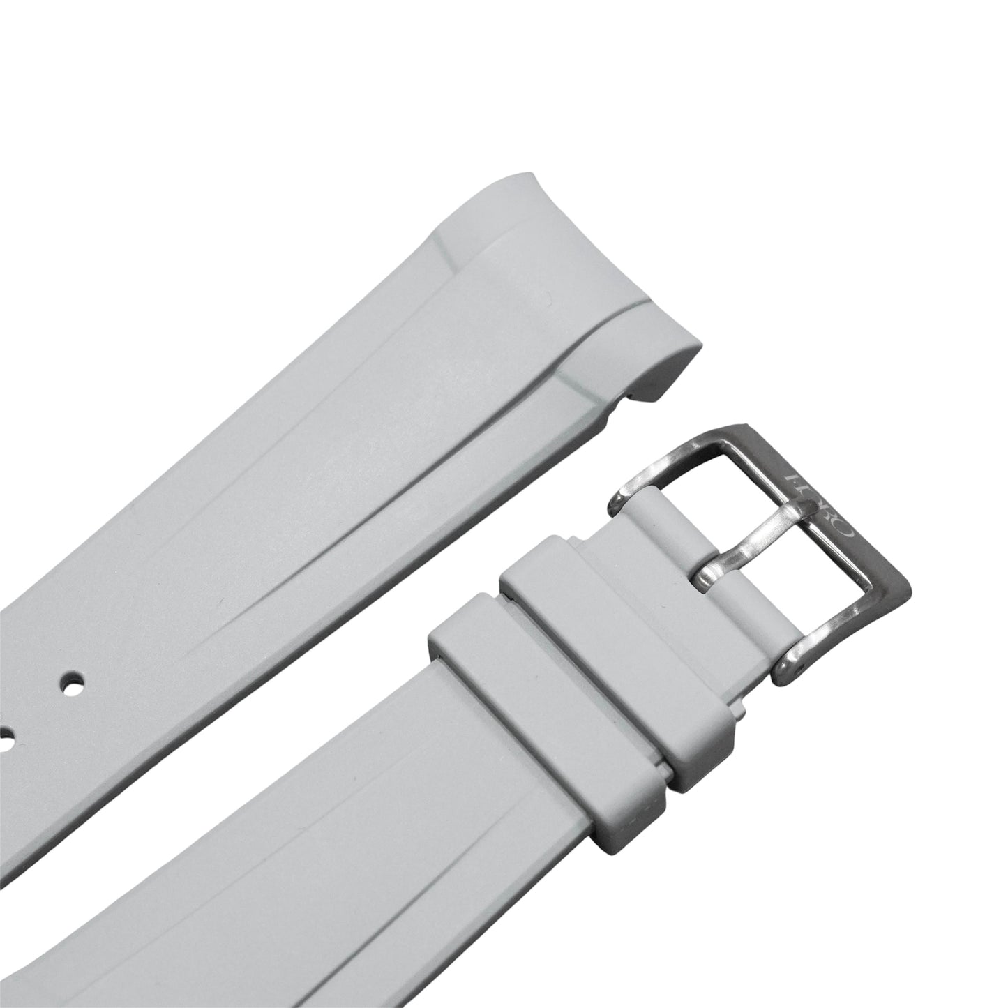 41B -  Grey Curve end FKM Rubber strap for BB41