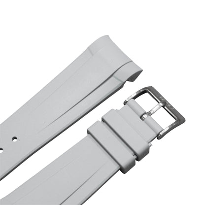 41B -  Grey Curve end FKM Rubber strap for BB41