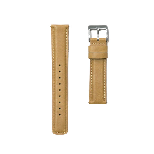 52A - Calf leather strap Light brown