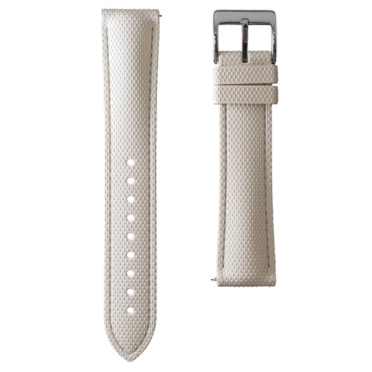 388 - Beige weave FKM Rubber strap