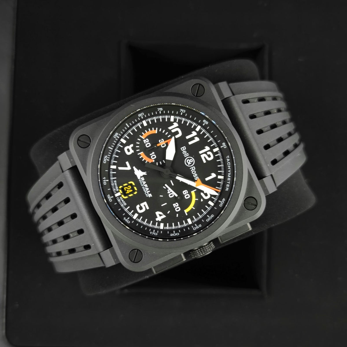 Bell & Ross BR-03 Chrono Display Rafale Solo Display 42mm Ref. BR0394-RSD-CE/SRB
