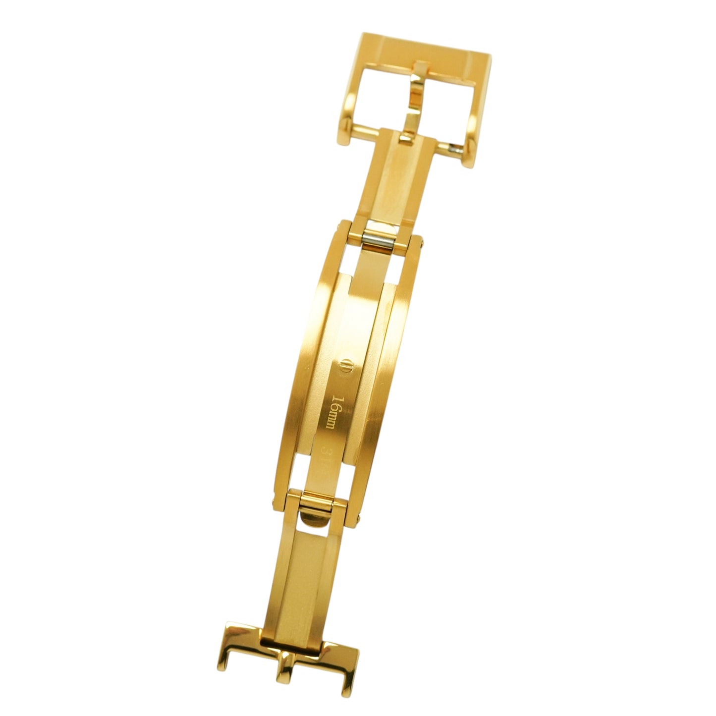 Spring Deployant Clasp - 316L Stainless steel (Yellow gold colour)