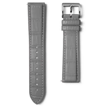AGFKM - Grey Alligator pattern FKM Rubber strap