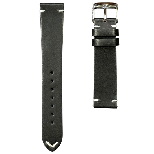111 - Calf leather strap Black