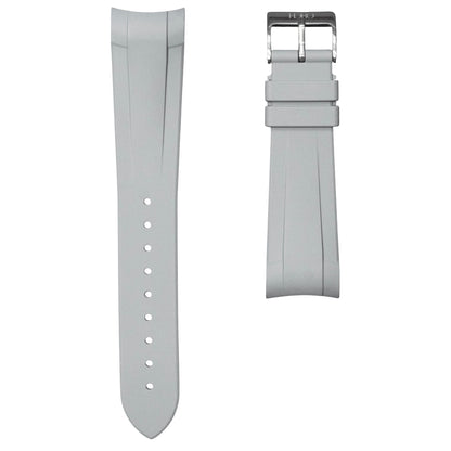 41B -  Grey Curve end FKM Rubber strap for BB41