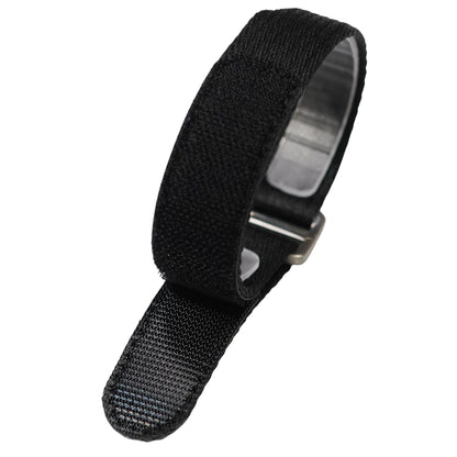 7B - Black Velcro Nylons Fabric NATO strap