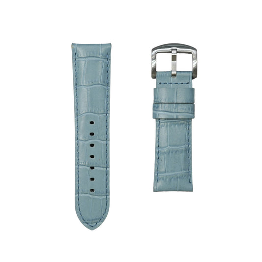 4A -  Baby blue Genuine leather strap