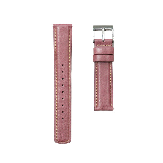 52A - Calf leather strap Red