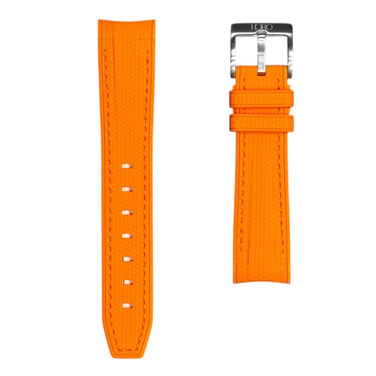 🎁 61M - Rubber strap Orange with stitching (100% off)