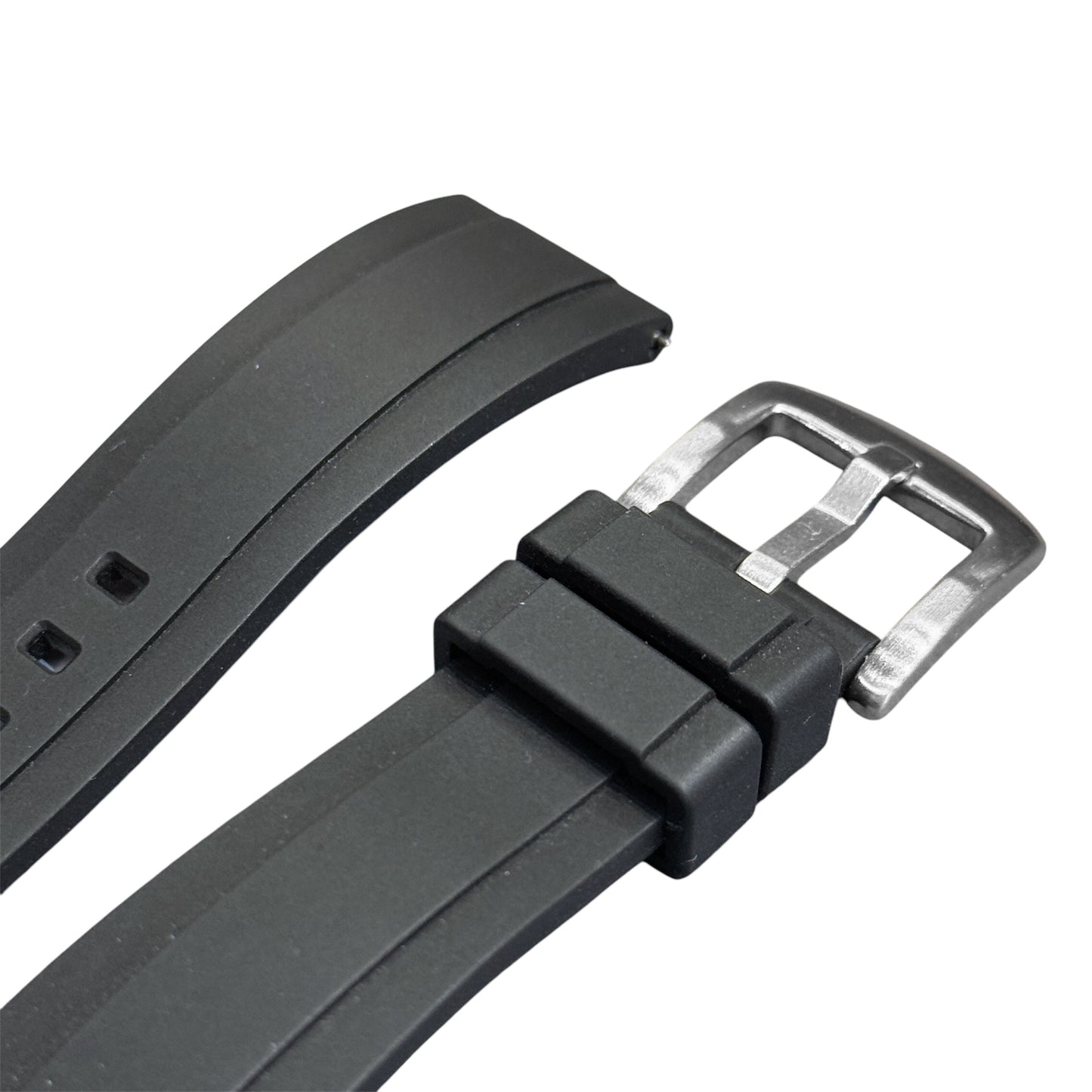 615P - Black FKM Rubber strap