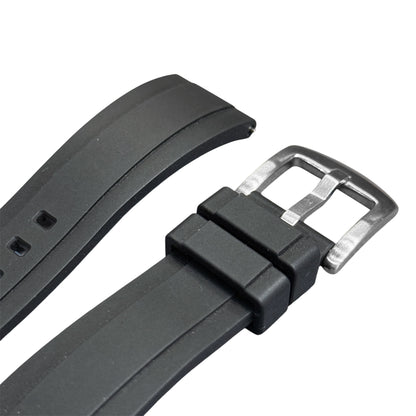 615P - Black FKM Rubber strap