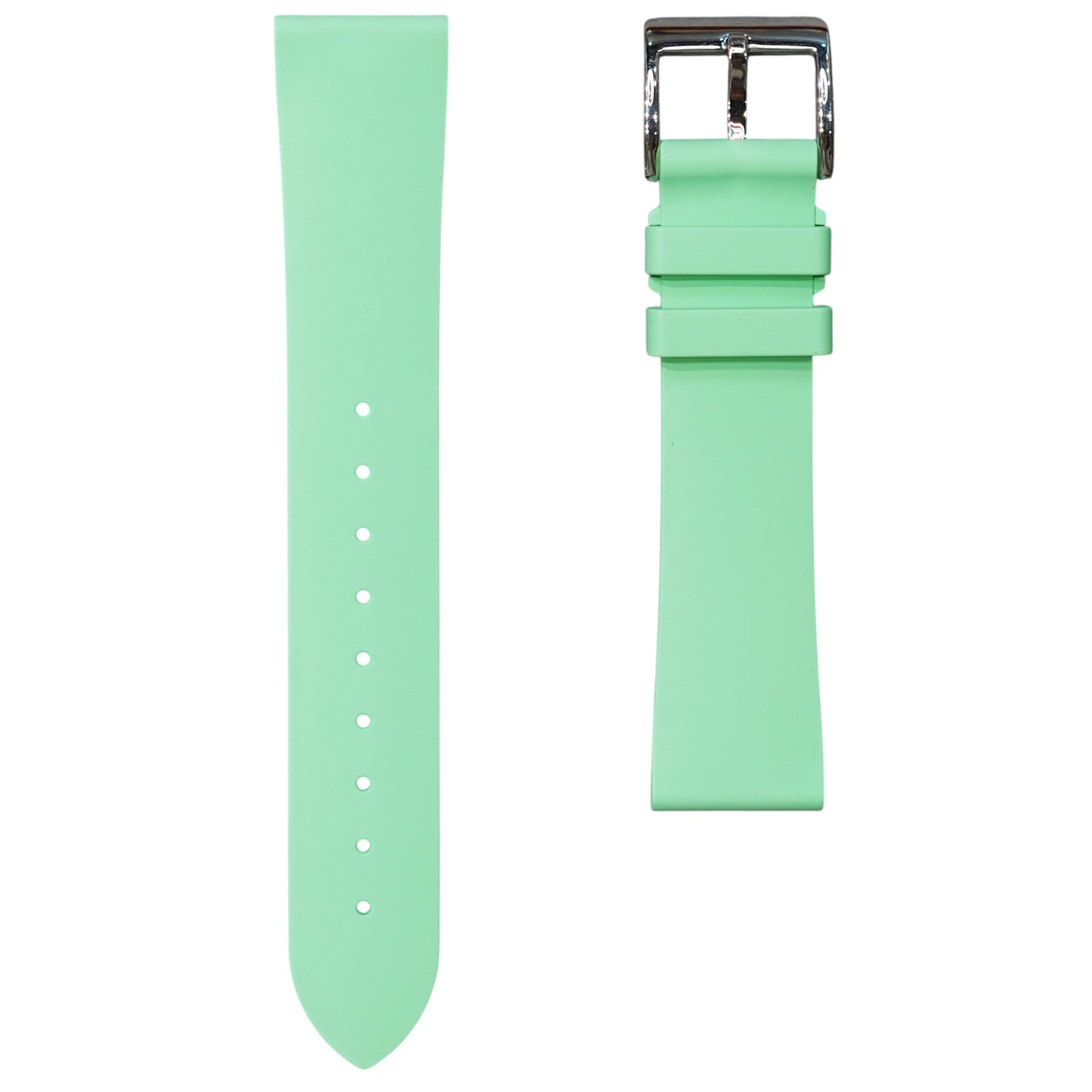 XSFKM - Light Green Short length FKM Rubber strap