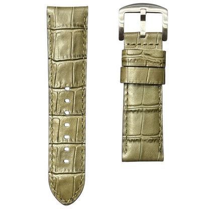 4A -  Greenish grey Genuine leather strap