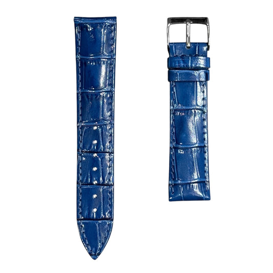 7A - Royal blue genuine leather strap