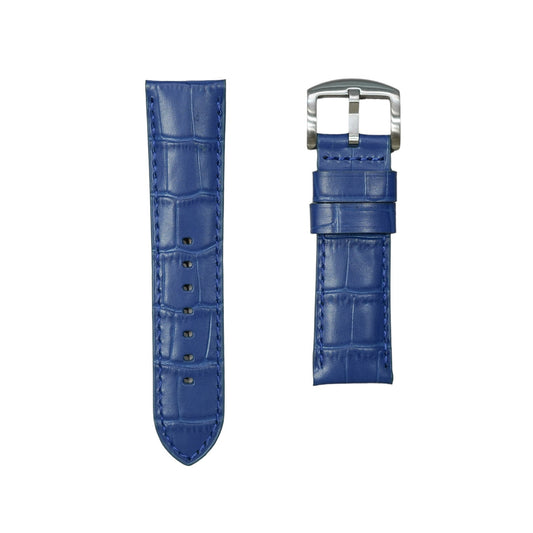 4A -  Royal blue Genuine leather strap