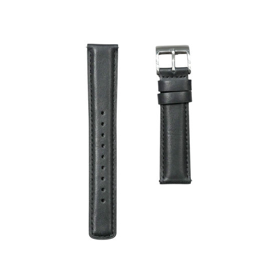 52A - Calf leather strap Black