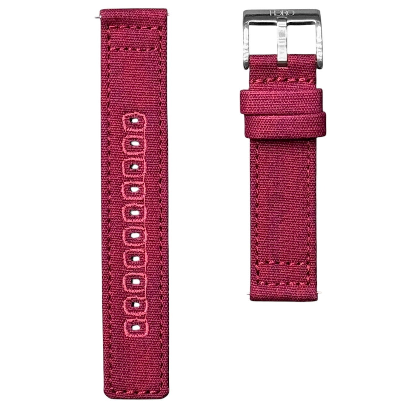 11M - Cherry Red Canvas Strap