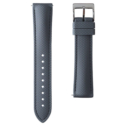 388 - Grey weave FKM Rubber strap