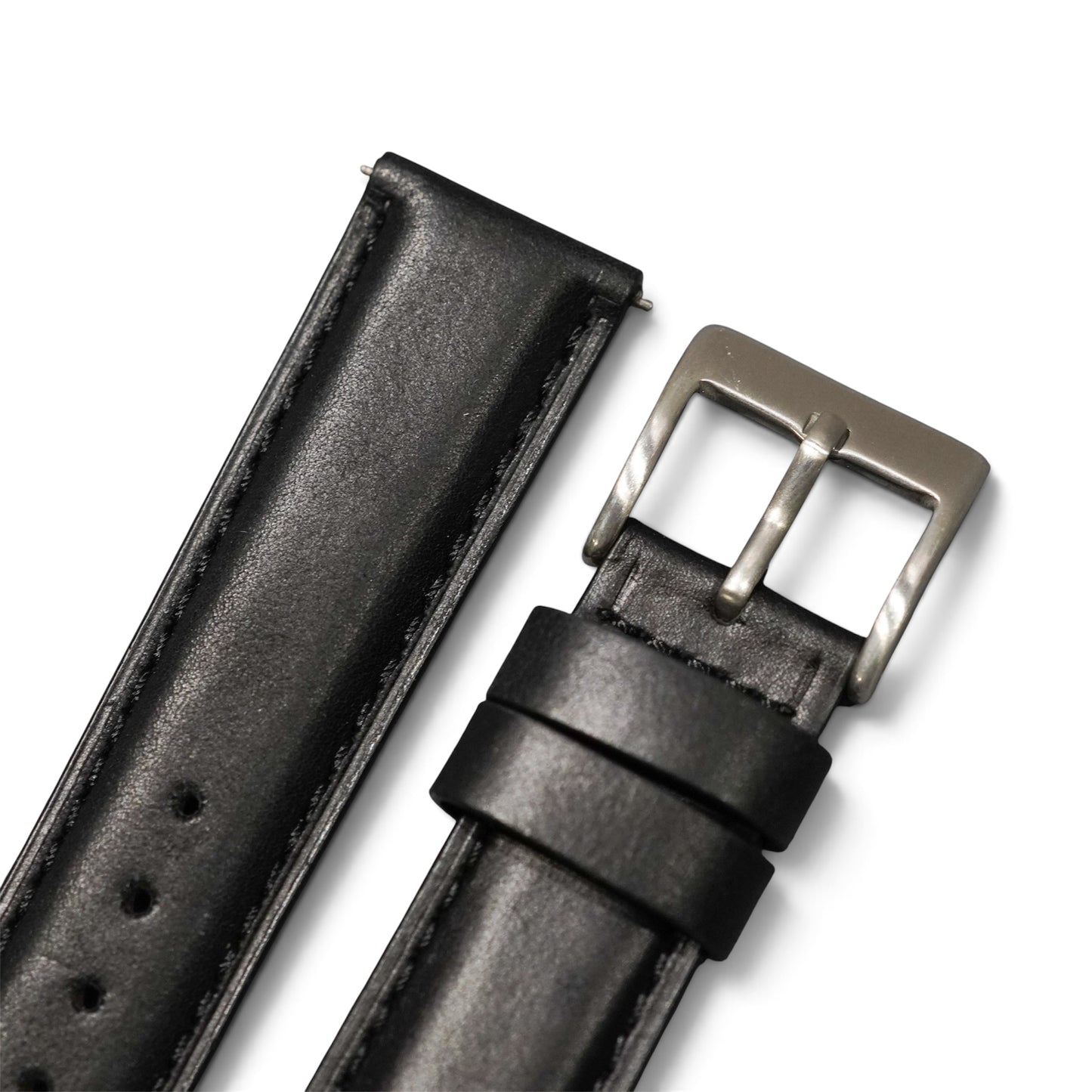 52A - Calf leather strap Black