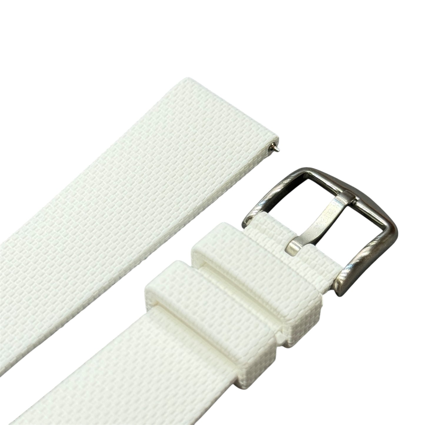 608 - White Rubber strap