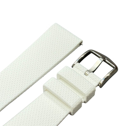 608 - White Rubber strap