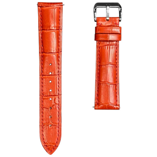 5A - Red Genuine leather strap