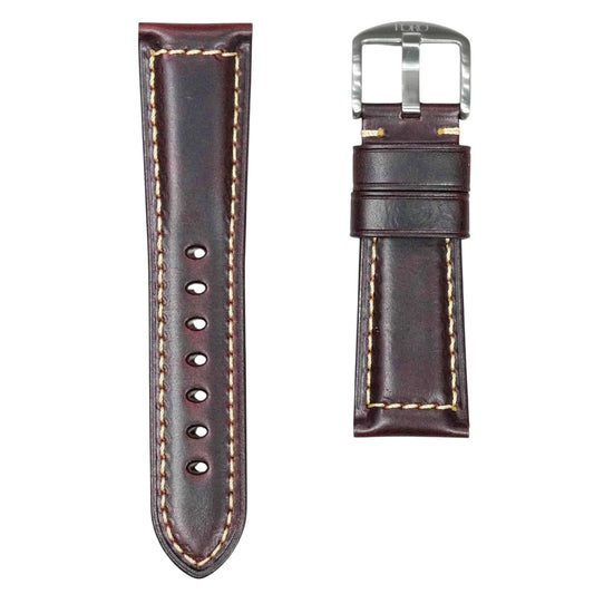967 - Calf leather strap Burgundy