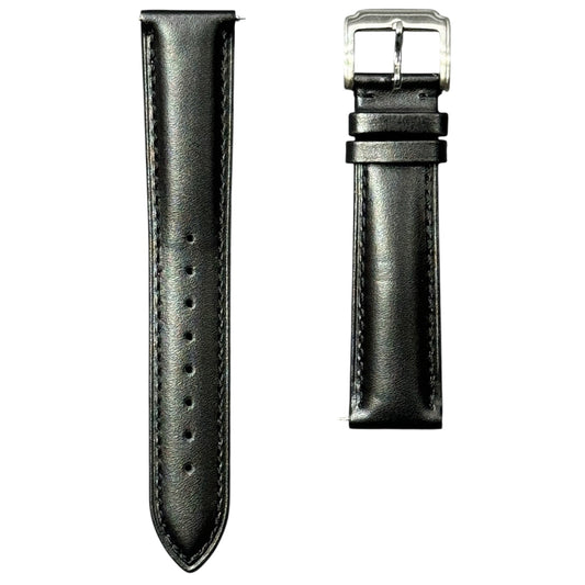 2A -  Black Genuine leather strap
