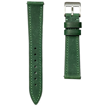 260X - Matt Forest Green calf strap