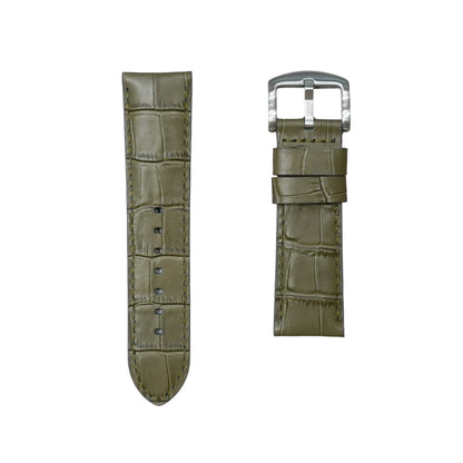 4A -  Greenish grey Genuine leather strap