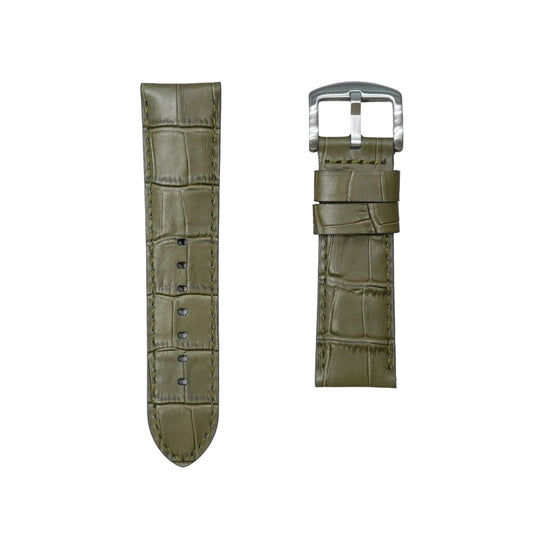 4A -  Greenish grey Genuine leather strap