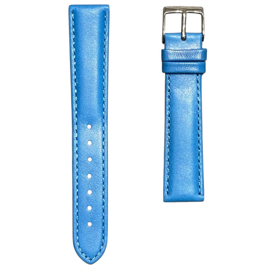 3A - Aqua Blue Genuine leather strap