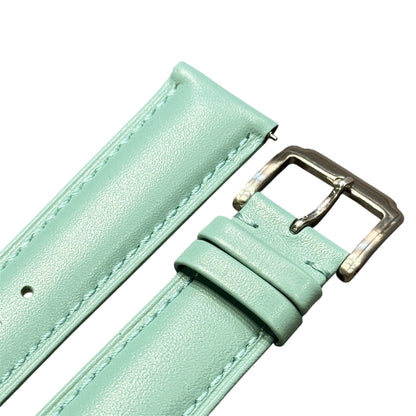 2A -  Mint green Genuine leather strap