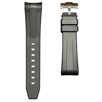 50F - Black curve end Rubber strap for SW x BP Fifty fathoms