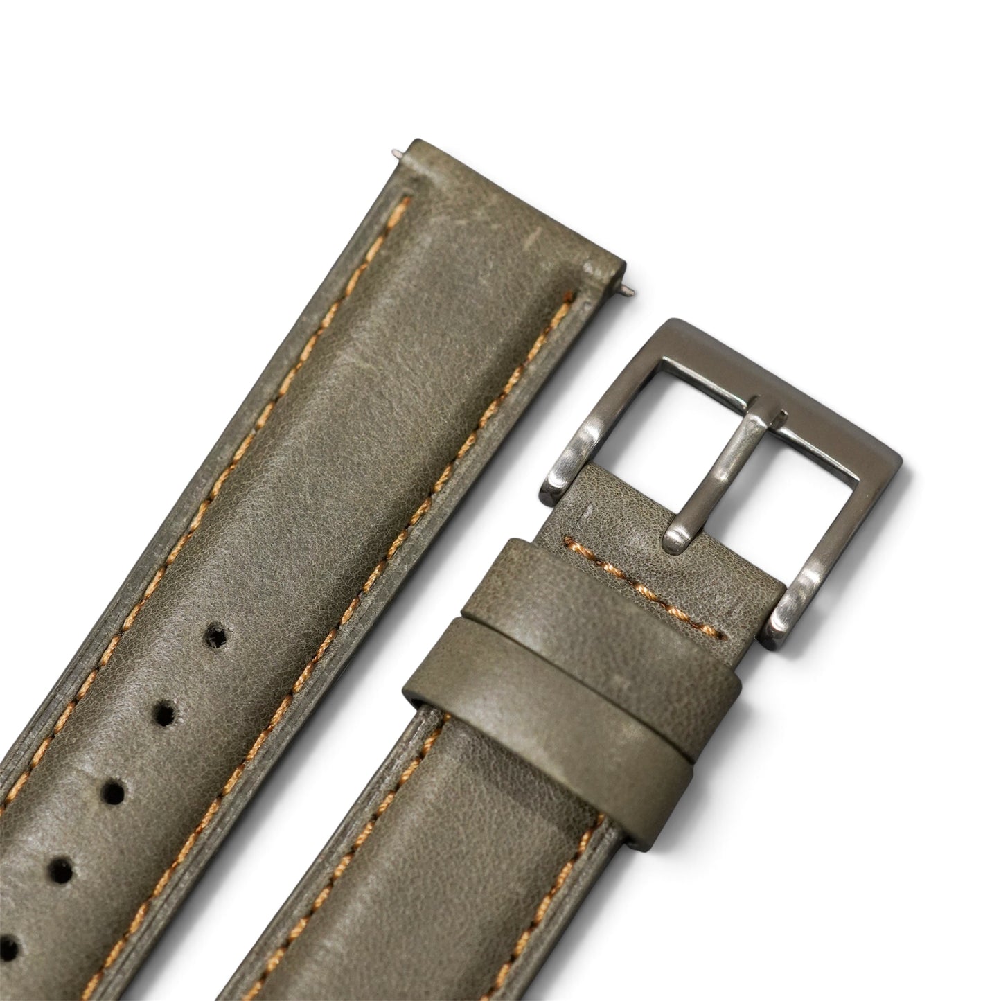 52A - Calf leather strap Grey