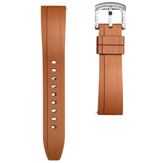 615P - Brown FKM Rubber strap