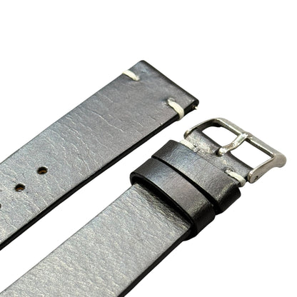 112 - Calf leather strap Black