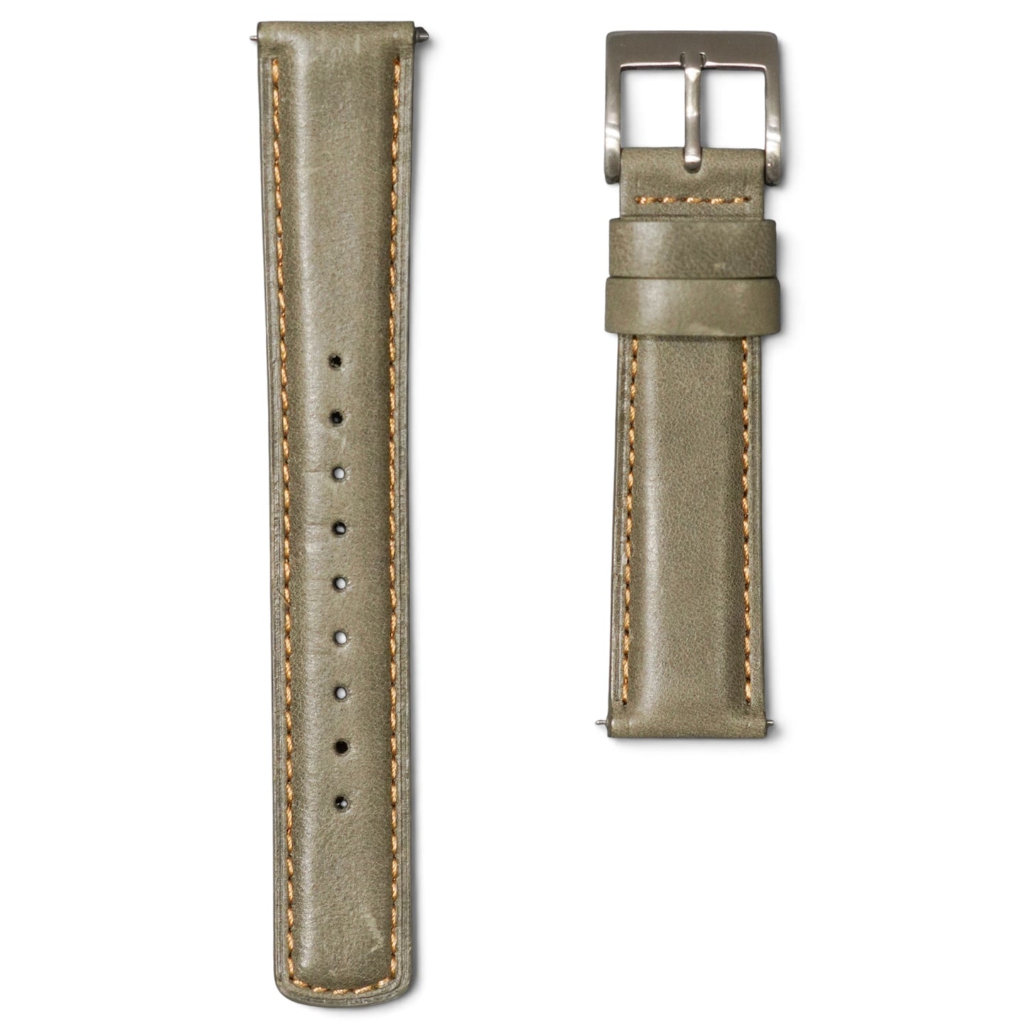 52A - Calf leather strap Grey