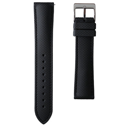 388 - Black weave FKM Rubber strap