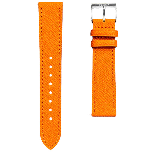 258D - Orange Epsom strap
