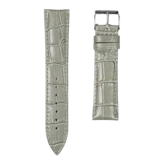 7A - Grey genuine leather strap