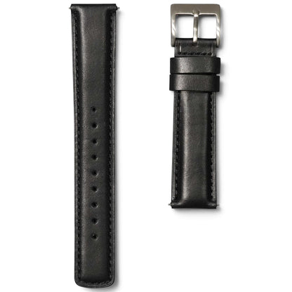 52A - Calf leather strap Black