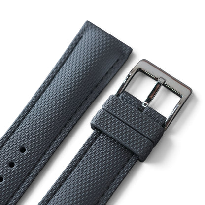 388 - Grey weave FKM Rubber strap
