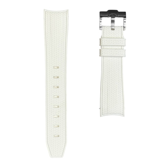 61M - White Rubber strap