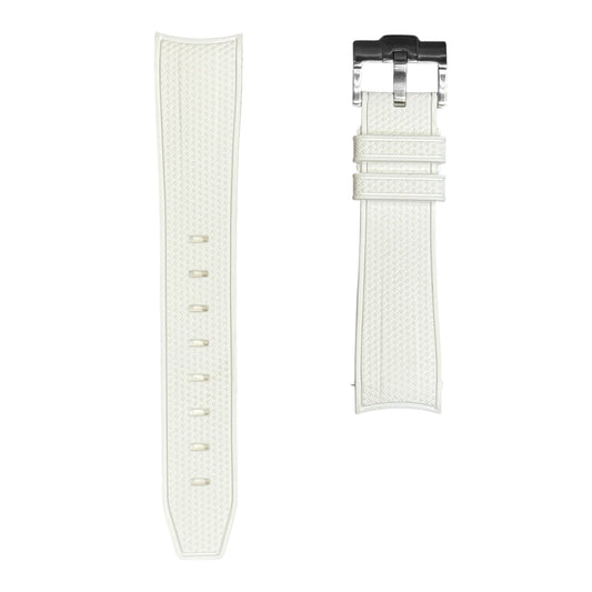 🎁 61M - White Rubber strap (100% off)