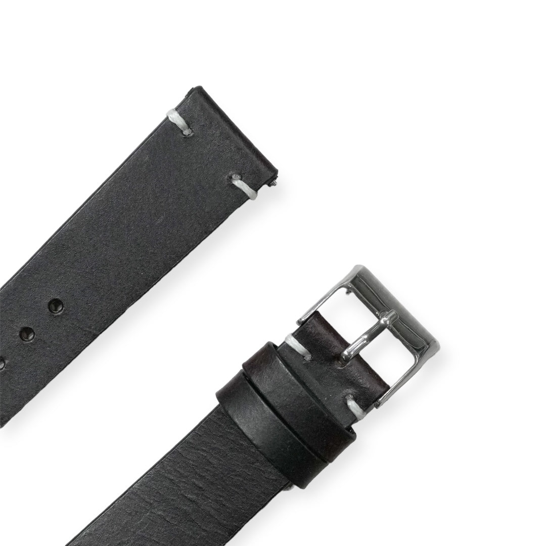 112 - Calf leather strap Black