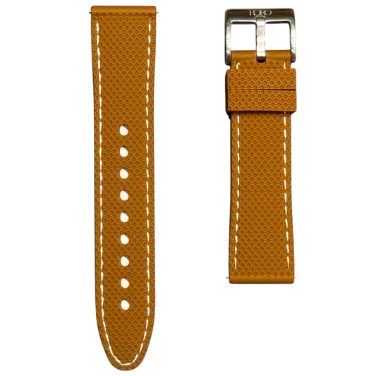 Waffle - Rubber strap Brown