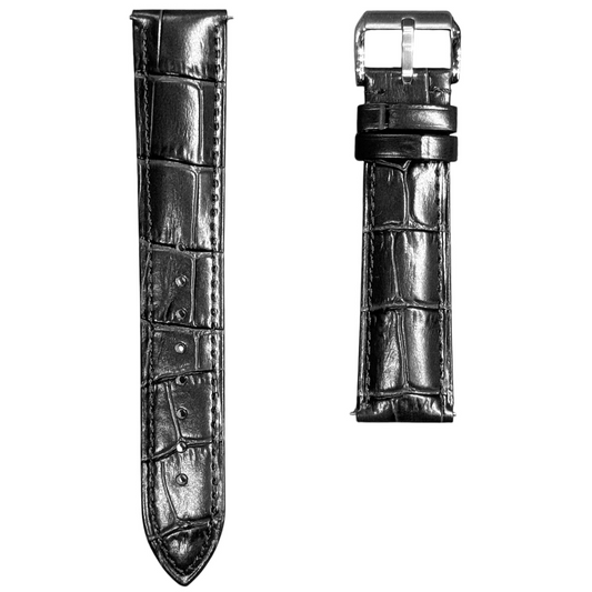 5A - Black Genuine leather strap