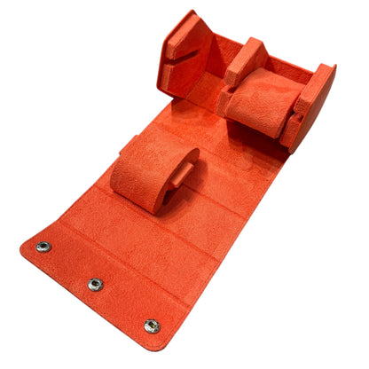 Hexagon Orange travel case for 2 watches